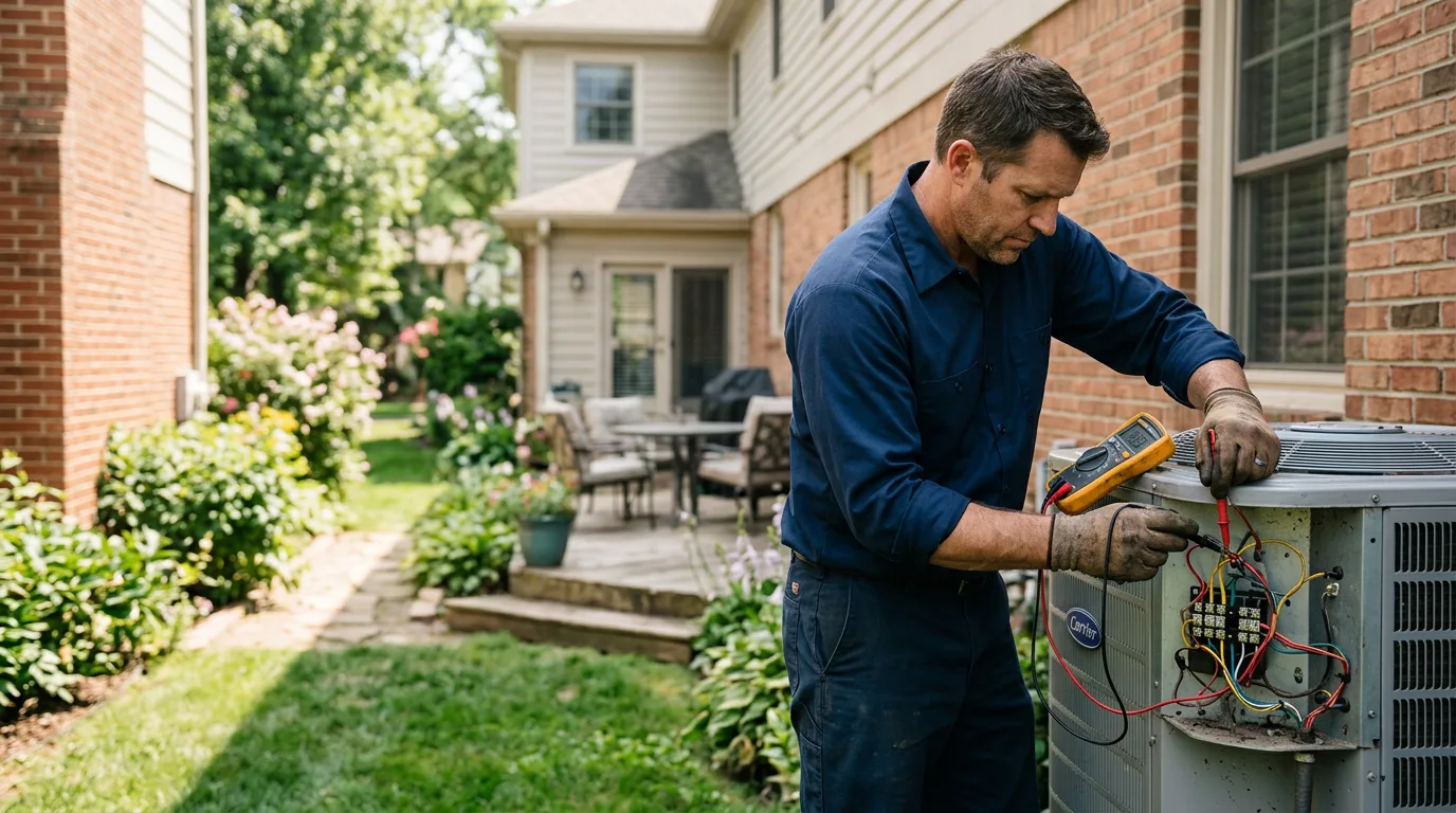 HVAC technician working near Auburn, KY